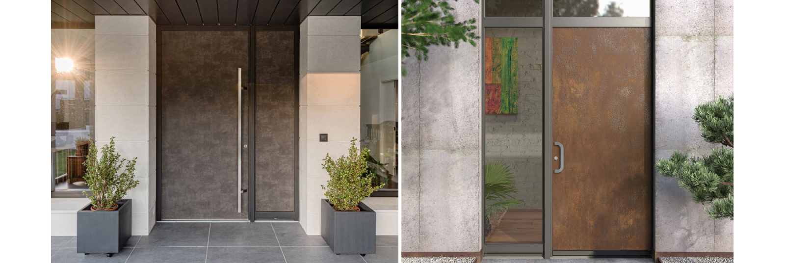 Porte d'entrée en céramique à Vedène près d'Avignon